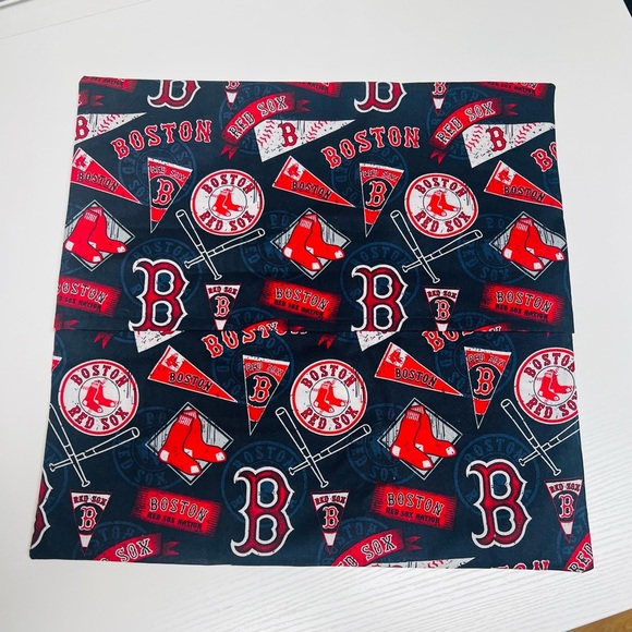 Hand Crafted Accent Pillow Cover 18”x18” Throw Pillow Cover Only Red Blue Sports - Picture 3 of 10